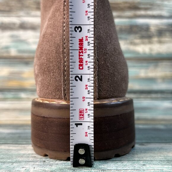 Steve Madden Jaffa Chelsea Boots Womens 7M Brown Suede Pull On Biker Moto Casual - Picture 11 of 12